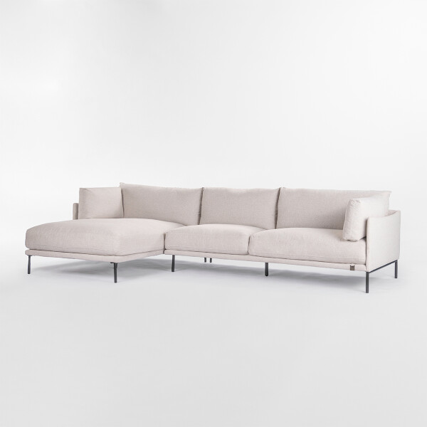Sofá con chaise COSTA Gris - IZQUIERDO