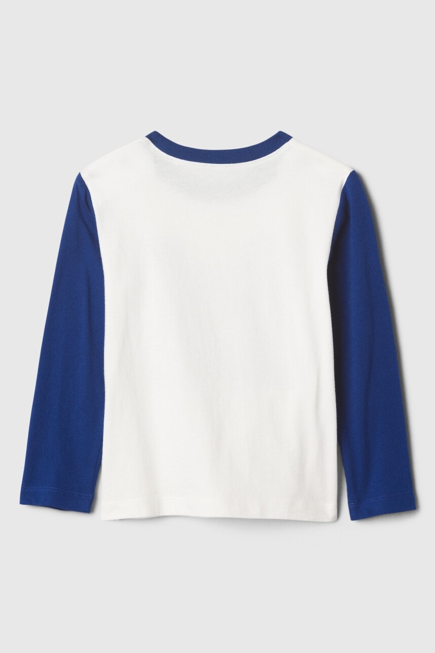 Remera Gráfico Manga Larga Toddler Niño New Off White