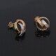 Caravanas en 3 tonos de oro 18k Caravanas en 3 tonos de oro 18k
