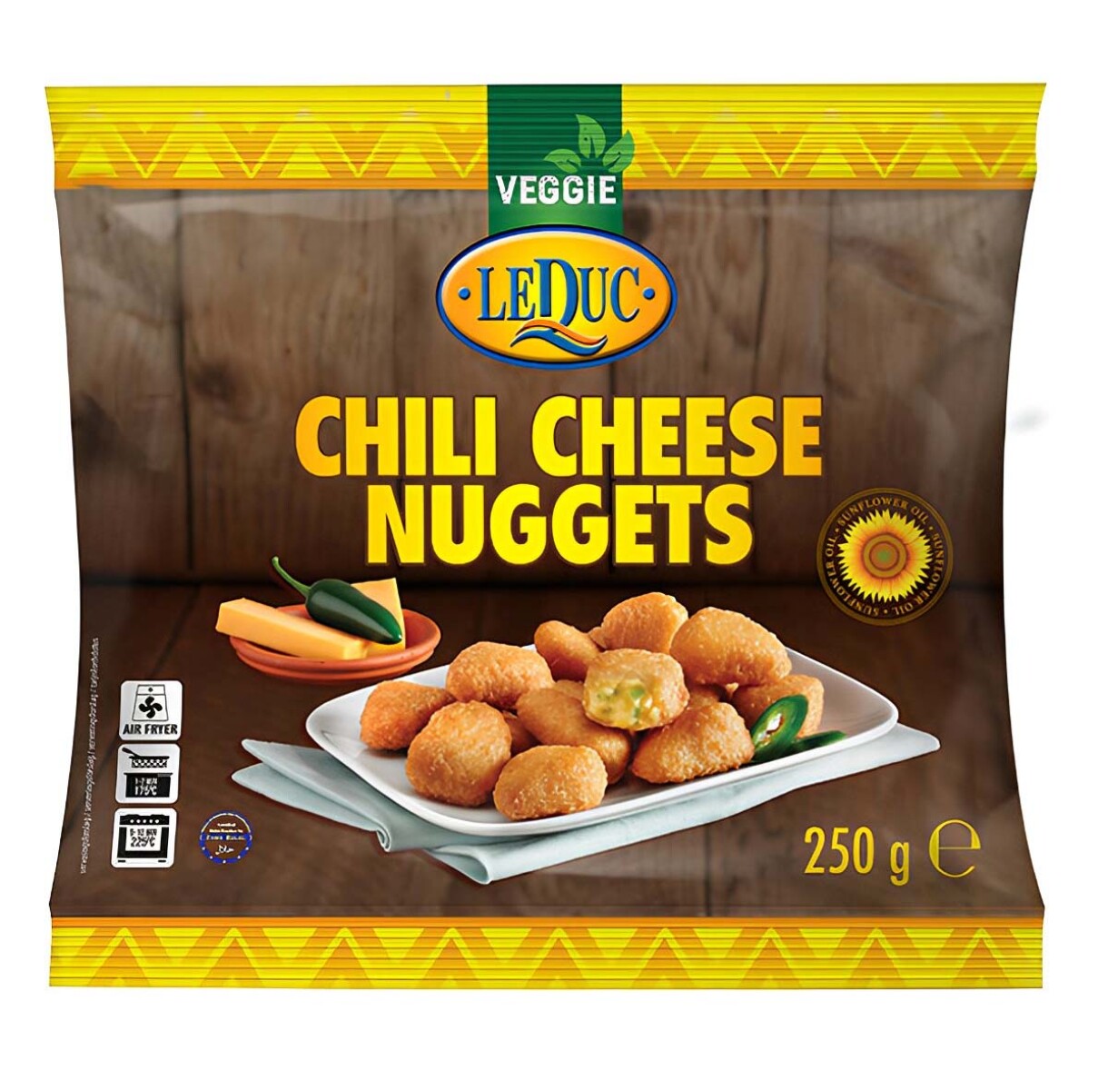 Nuggets de Queso con Chile 250 Grs LeDuc 