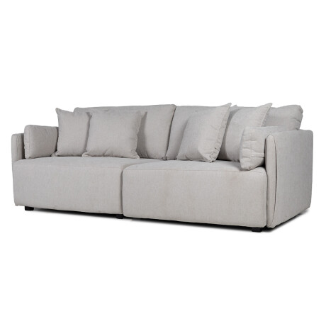Sofá Torino - Tela Microfibra - 3 cuerpos 3A-341 (Beige)