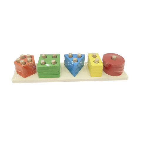 Apilable Arcoiris De Madera 21 Piezas U
