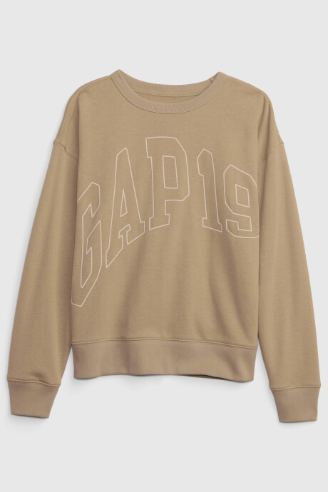 Buzo Deportivo Logo Gap Niño Khaki