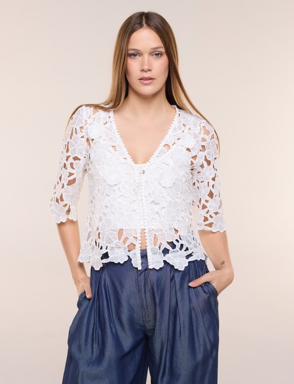 Bolero Encaje BLANCO