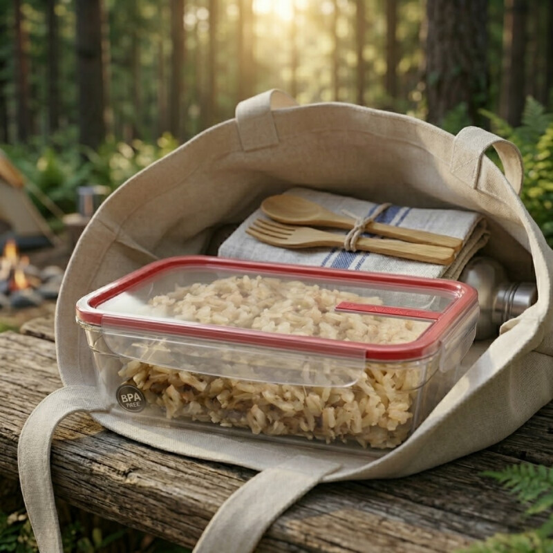 Pote con traba 2,5 Lts ROSADO