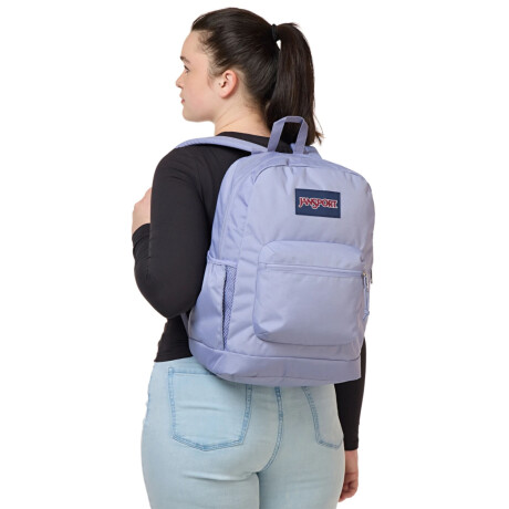 Mochila Escolar Jansport Cross Town Original Unisex Urbana Lavanda