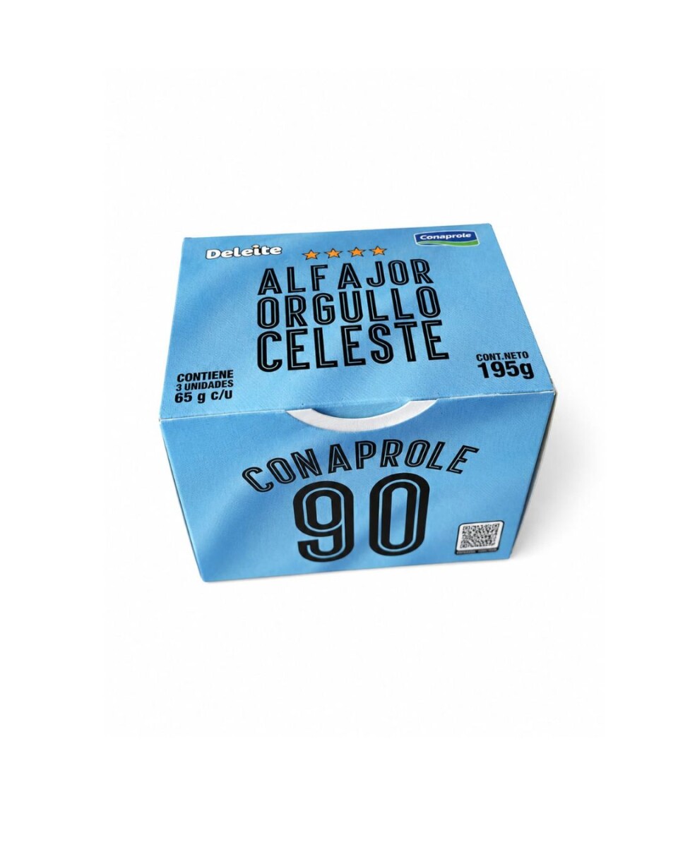 ALFAJOR ORGULLO CELESTE X 3 
