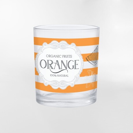 VASO SEASON ORANGE BLANCO