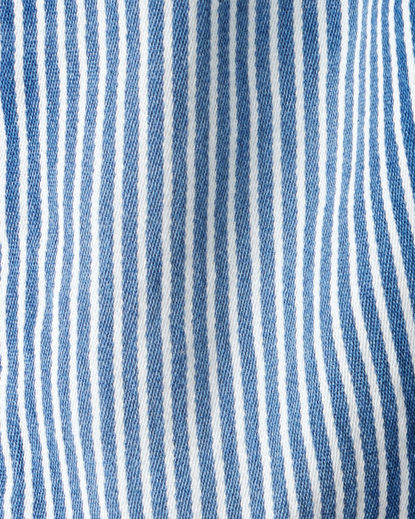 Pantalón con bolsillo oso y diseño a rayas Sin color