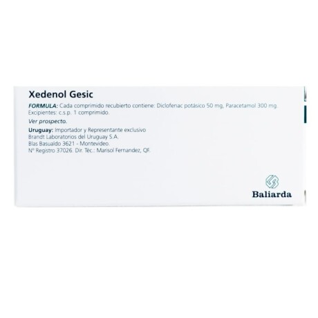 Xedenol Gesic 10 Comprimidos ¿ Suplemento Analgésico Xedenol Gesic 10 Comprimidos ¿ Suplemento Analgésico