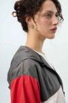 Campera Rumba Gris Me./Rojo