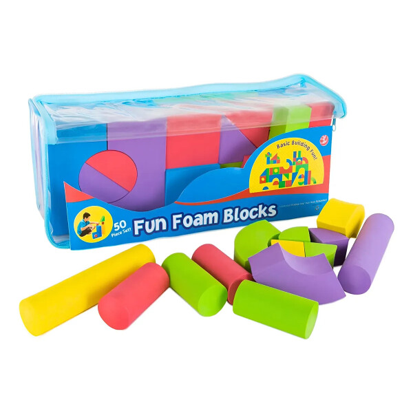 Set de bloques de goma eva multicolor 50 pcs Set de bloques de goma eva multicolor 50 pcs