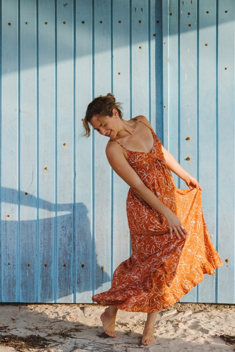 Vestido Avelia Naranja