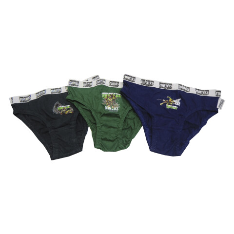 Pack x 3 de Slip Niño Tortugas Ninjas U