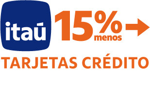 PROMO 15% tarjetas Itaú