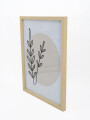 CUADRO FLORES BEIGE