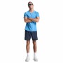 Polo Running Aero Tee Hombre Azure/black Reflective