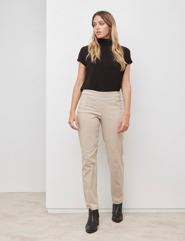 Pantalon Pull On BEIGE