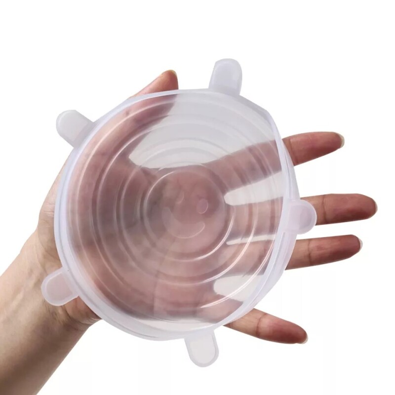 TAPAS ELASTICAS DE SILICONA SET x6 TAPAS ELASTICAS DE SILICONA SET x6