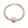 Pulsera Trébol-Plata y Oro-Nácar-PU5149 sinpiedra