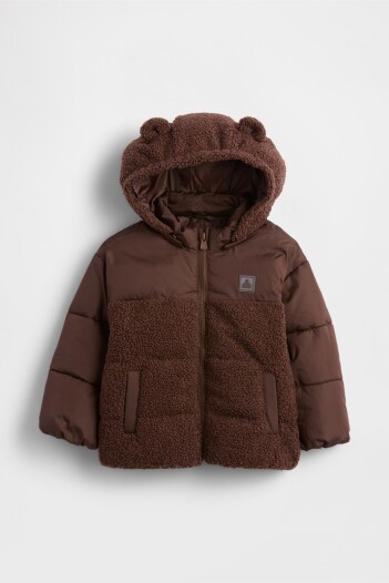 Campera Corderito Toddler Niño Dark Brown