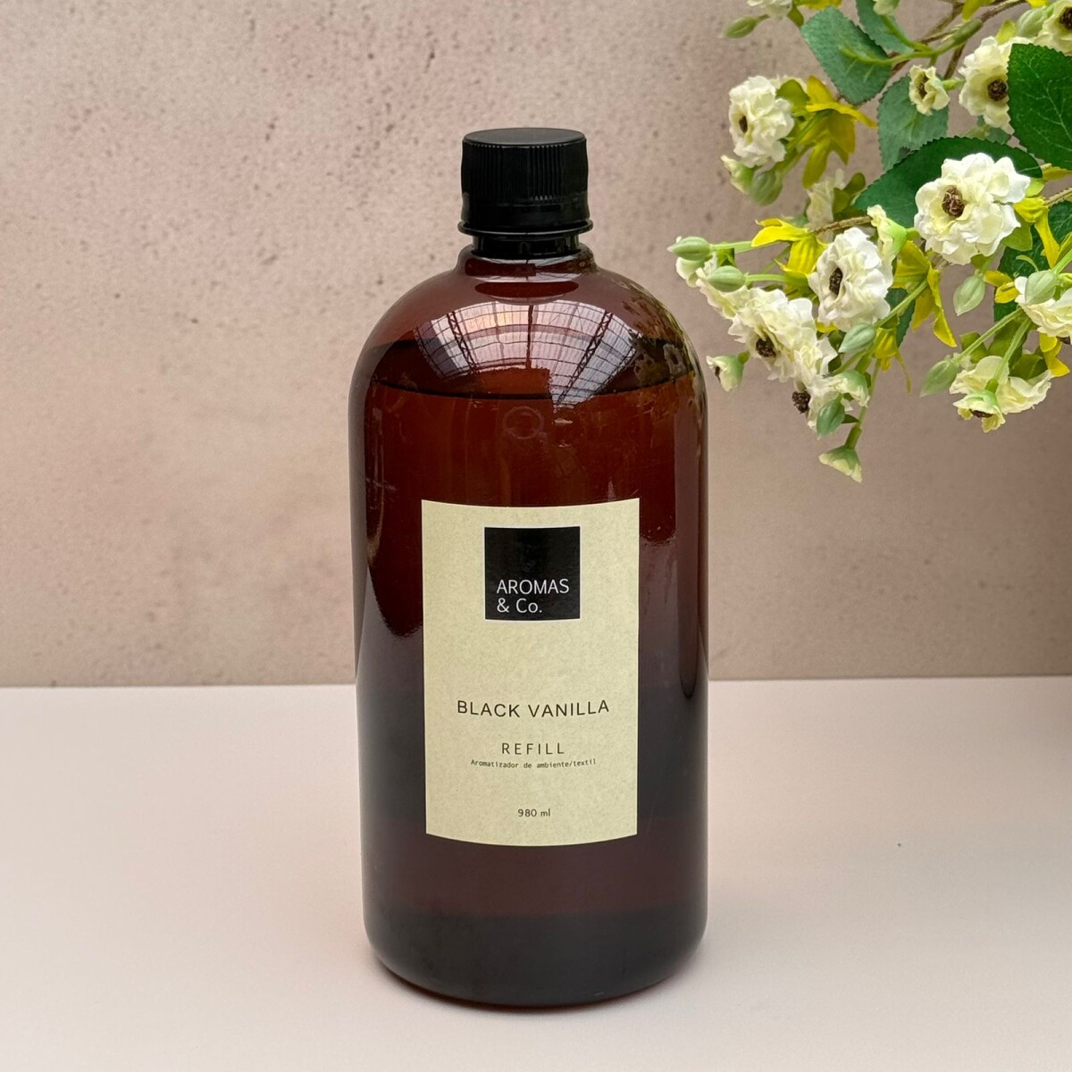 Refil Aromatizador Ambientes 980ML | Aromas & Co. - Black Vanilla 