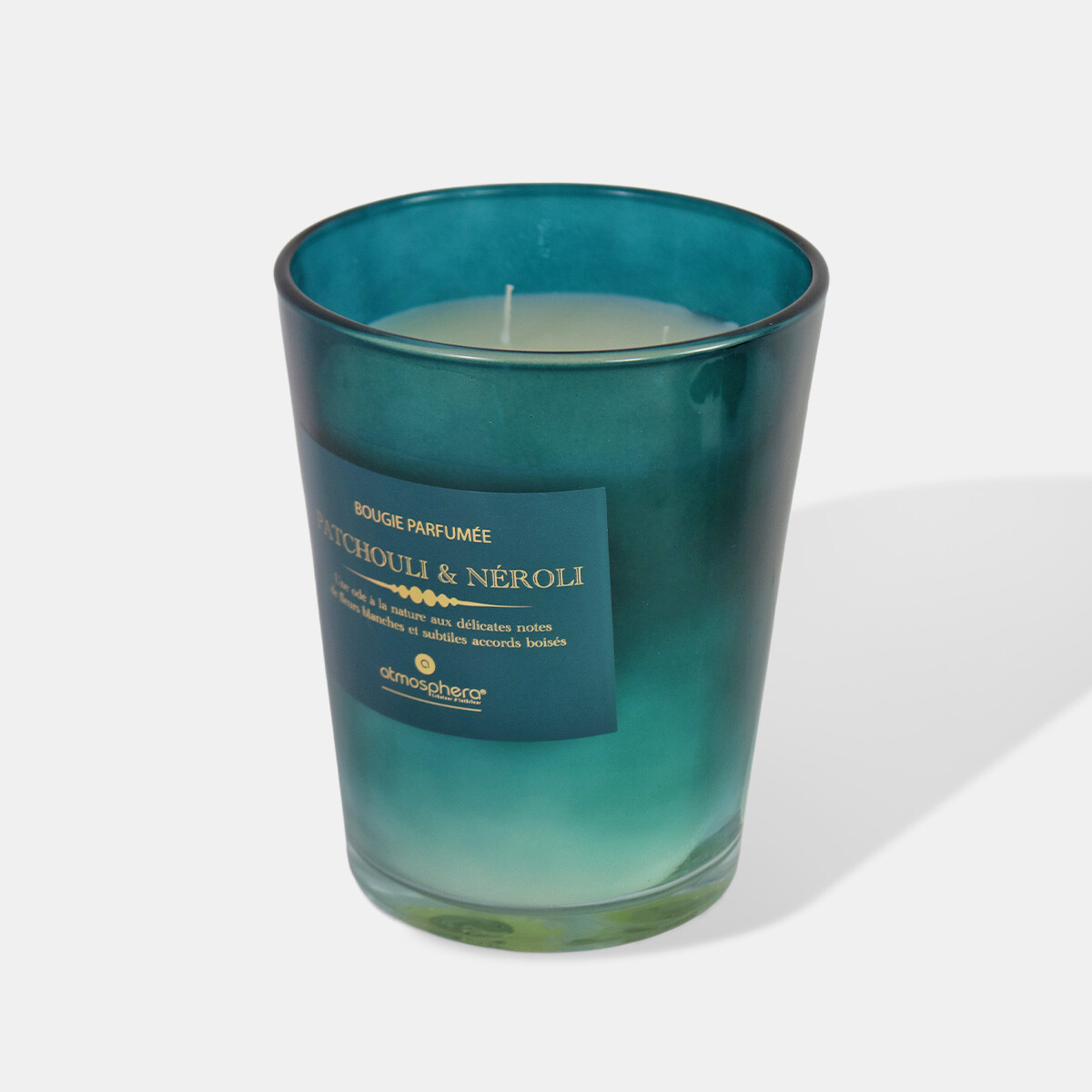 VELA AROMATICA PAUTCOLI EN POTE VIDRIO VERDE 