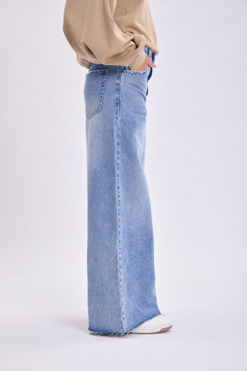 Pantalón jean extra wide Azul Medio