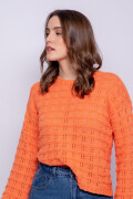 SWEATER CLAVIA Coral Oscuro