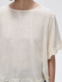 Blusa Abbas Marfil / Off White