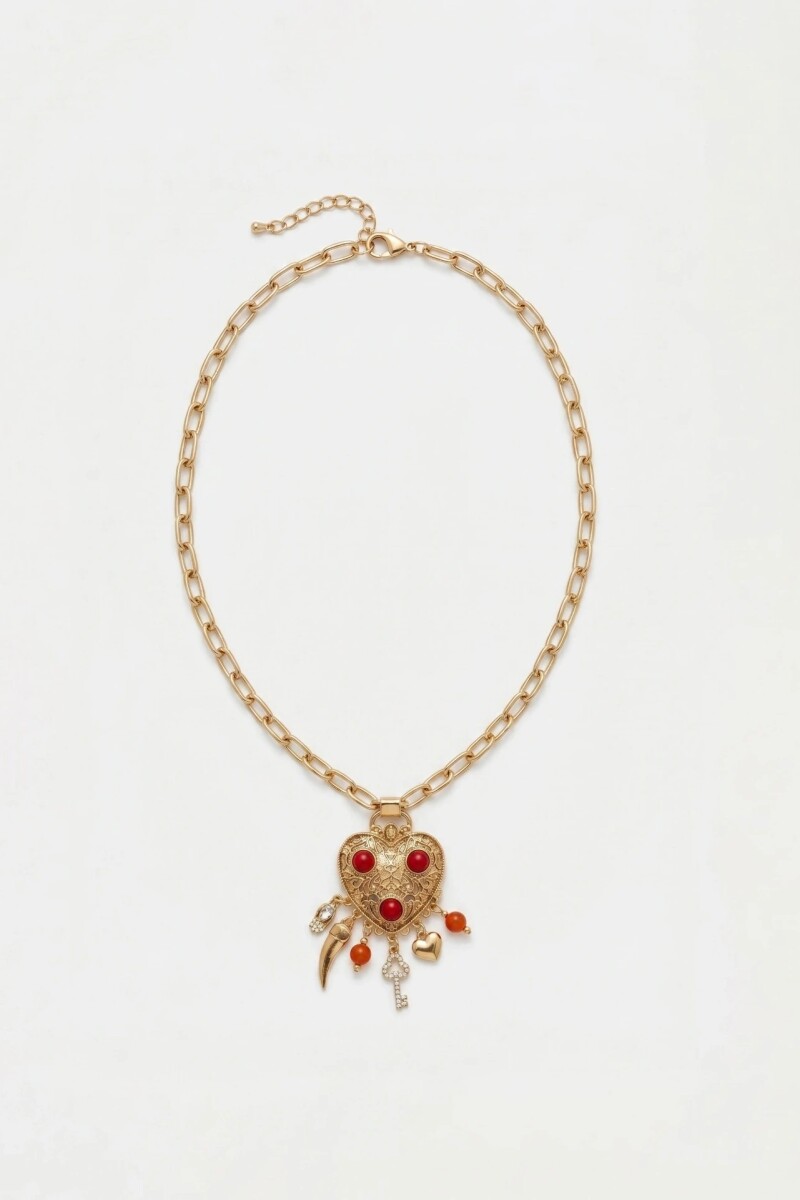 COLLAR HEART NOEL Rojo