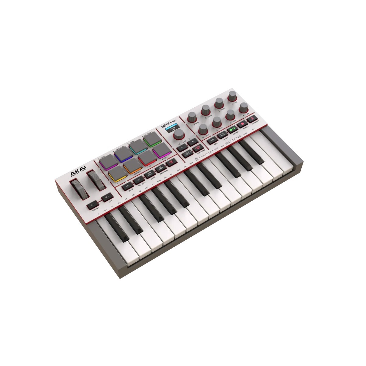 Controlador Midi Akai Mpk Mini 4 Iv Gen Blanco 