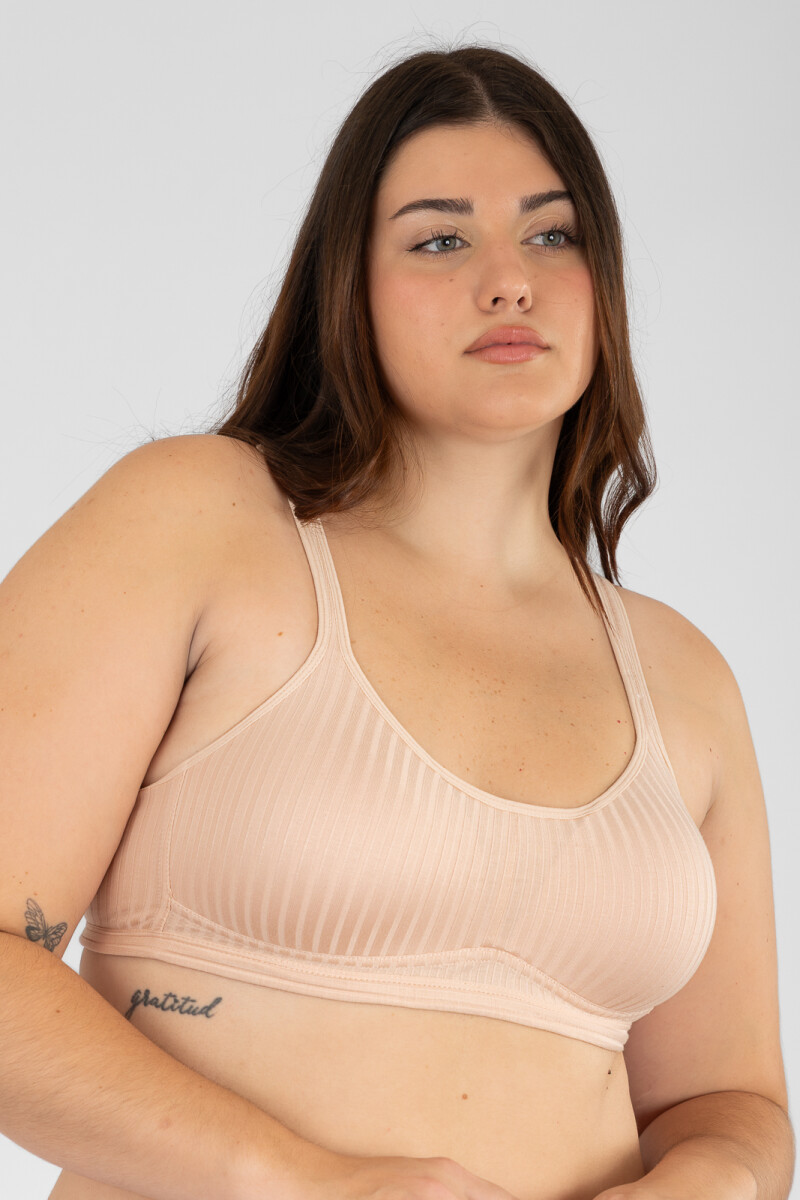 Top triangulo savia - Rosa antique 