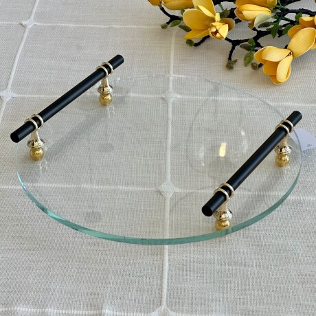 Bandeja Vidrio Circular Decorativa Ø30cm Bandeja Vidrio Circular Decorativa Ø30cm