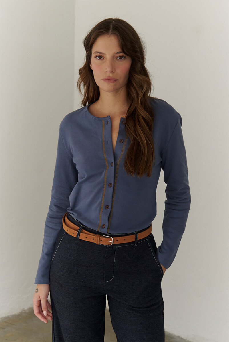 CARDIGAN SOFT - AZUL 