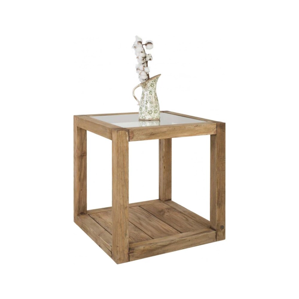 MESA DE LIVING LATERAL - ARRIME MADERA NATURAL-BEIGE DRIFT NATURAL