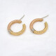 Aros En Oro 18K En Tres Tonos Aros En Oro 18K En Tres Tonos