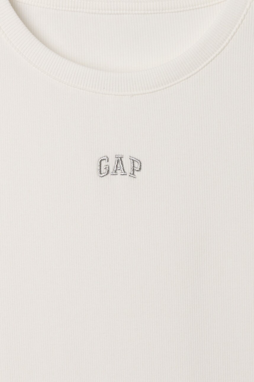 Remera Rib Mujer New Off White