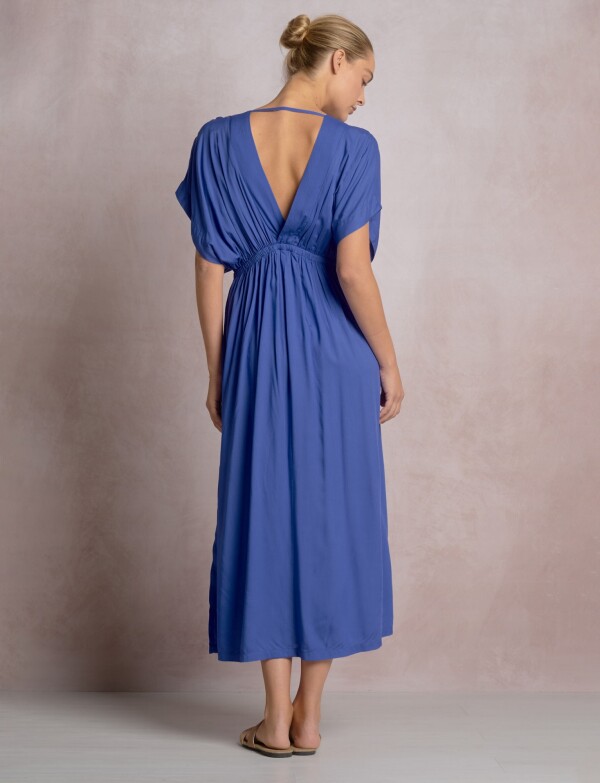 Vestido Playero Con Argolla Central Y Cut Outs ROYAL