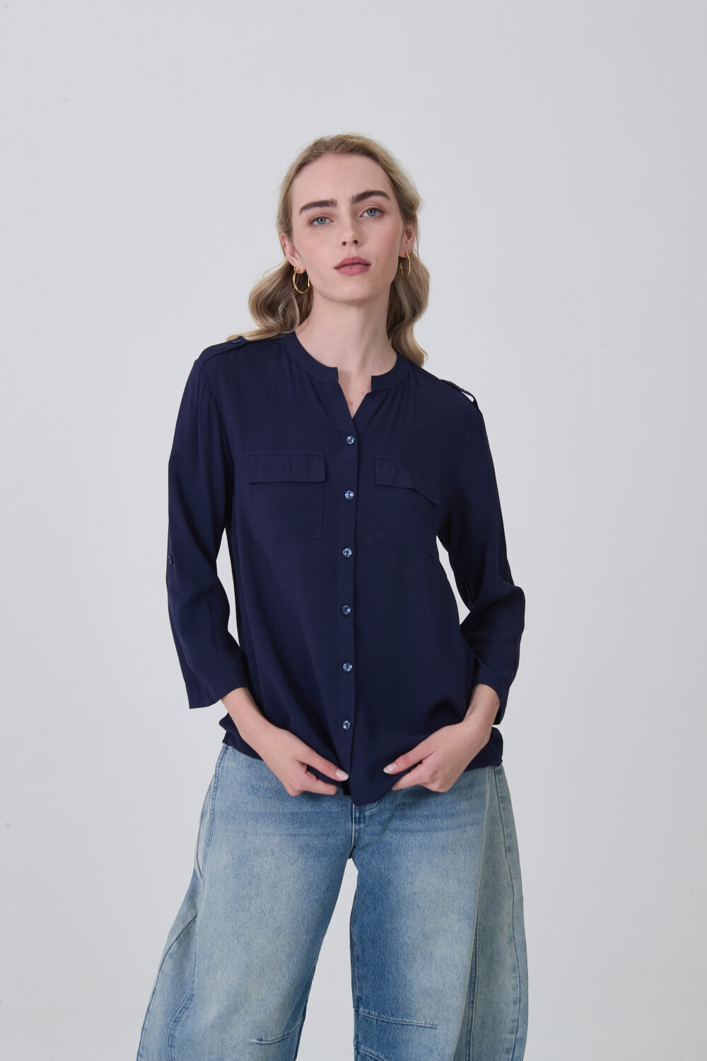 Camisa Kandalora Azul Marino