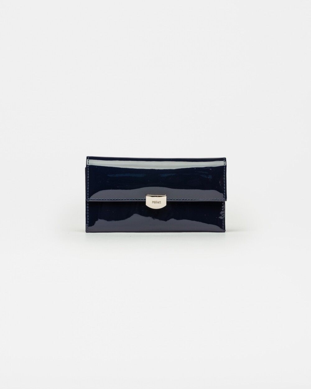 Billetera Marga en cuero charol Marine Blue