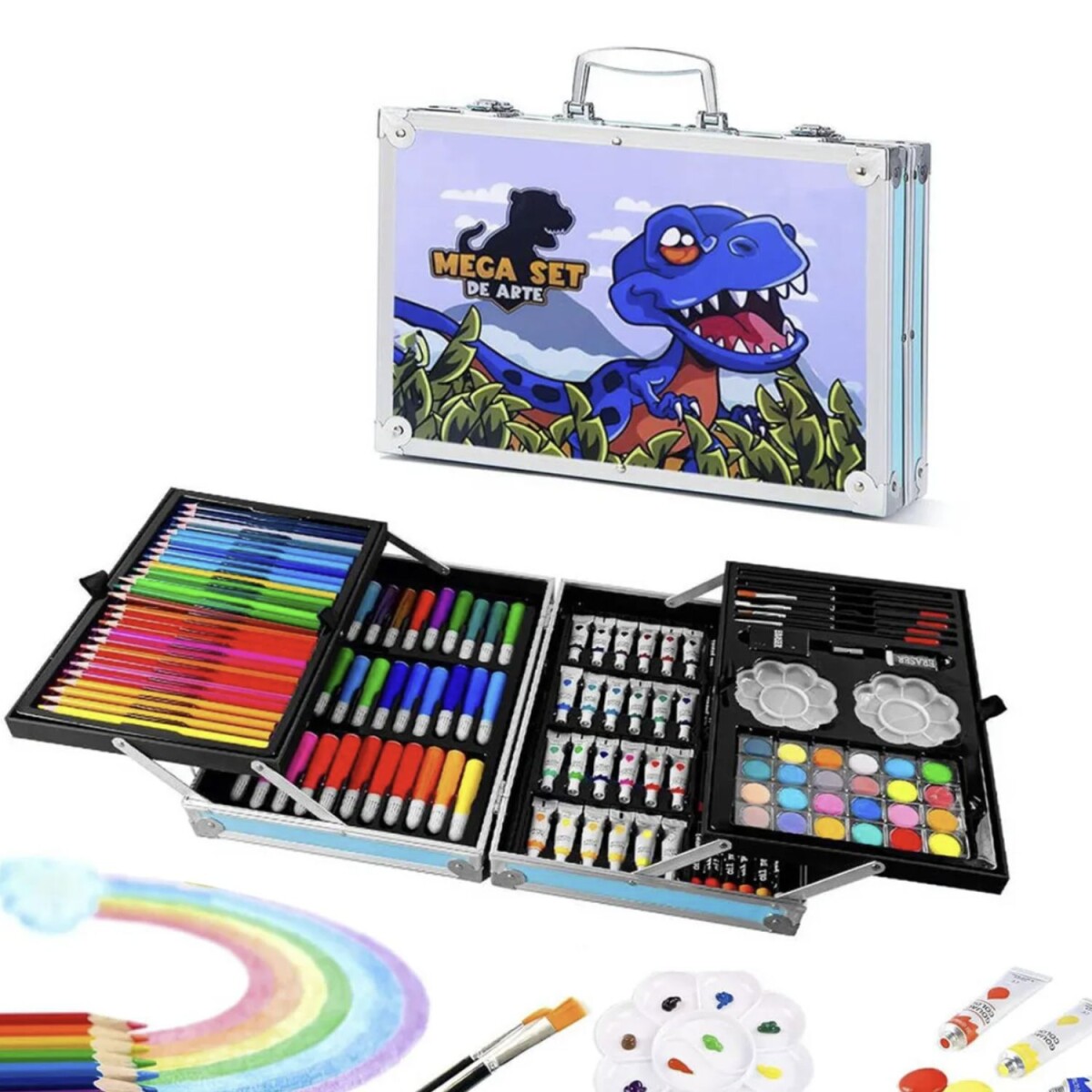 Set Valija Metálica Arte 145 Piezas 