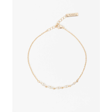 Pulsera Flexible Cubic Zirconia New Delicates. Dorado