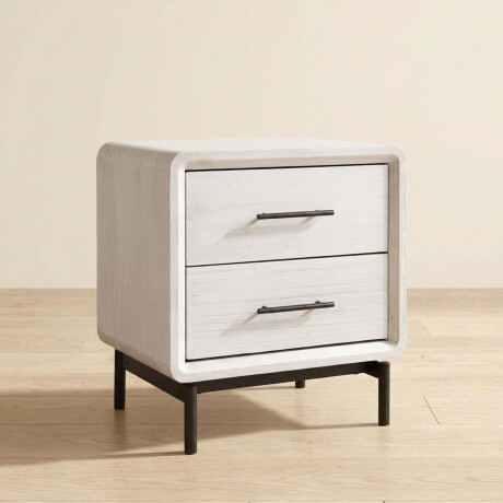 MESA DE LUZ 1 CUERPO MADERA BLANCO WESTBROOK