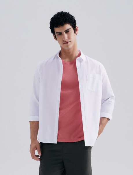 CAMISETA BÁSICA UNISSEX REGULAR WORLD ROSA