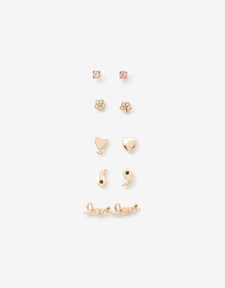 Set De Aros De Metal Románticos 