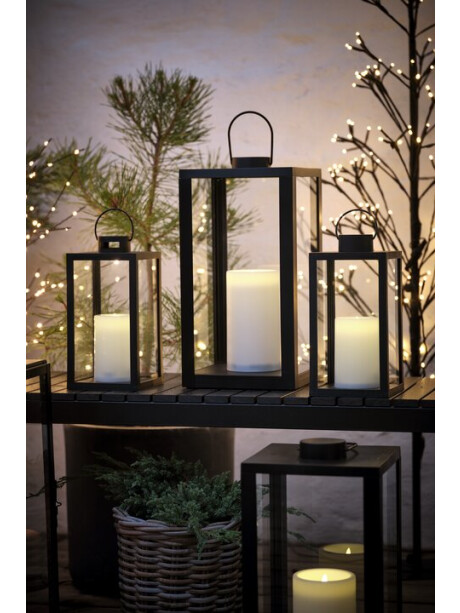 Farol navideño GEFJON 20x20x40 cm con luz LED Farol navideño GEFJON 20x20x40 cm con luz LED