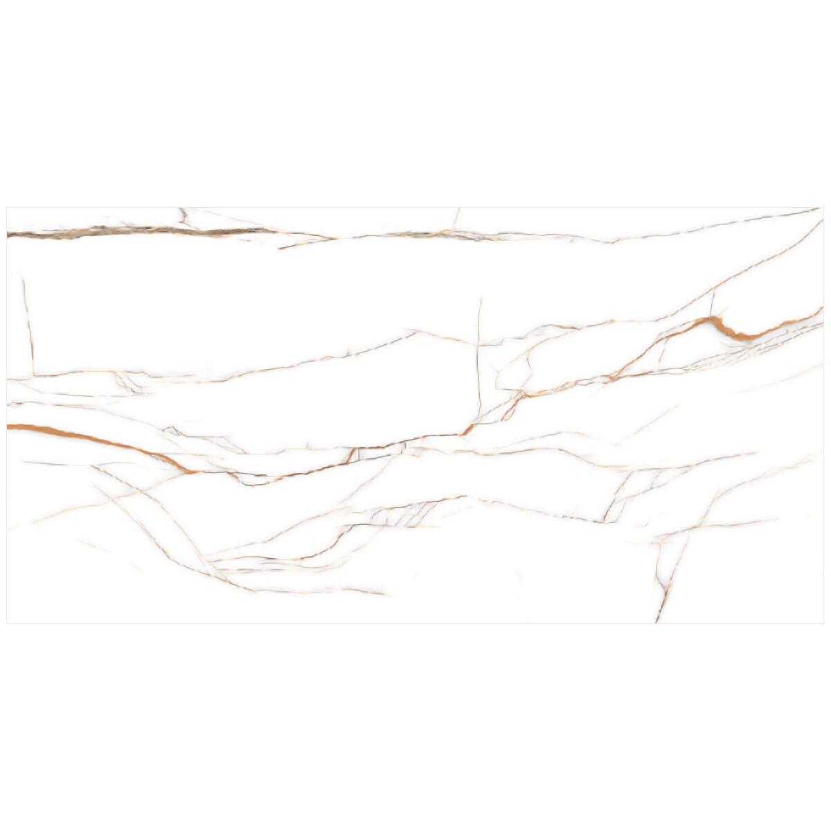 Porcelanato 80X160 Brillo Blanco Marmolado Gran Formato 