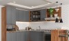 Armario Cocina Americana 1 Horno Gris Armario Cocina Americana 1 Horno Gris