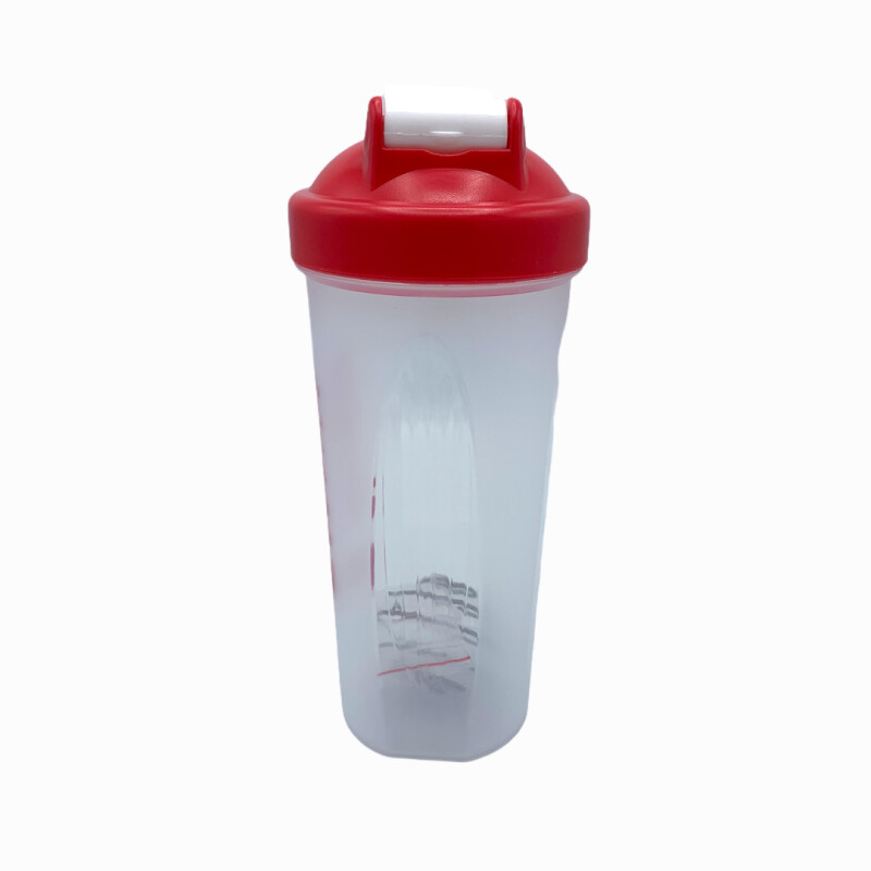 Vaso Mezclador De Proteinas Shaker 600 ml Rojo
